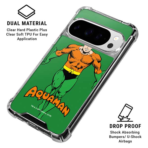 DC Comics Aquaman Classic Art Pose Google Pixel 10 Pro XL Clear Case