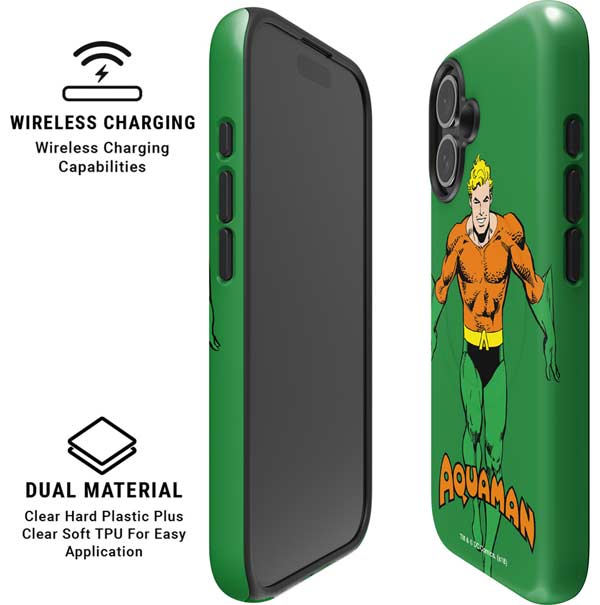 DC Comics Aquaman Classic Art Pose iPhone 16 Magsafe Impact Case