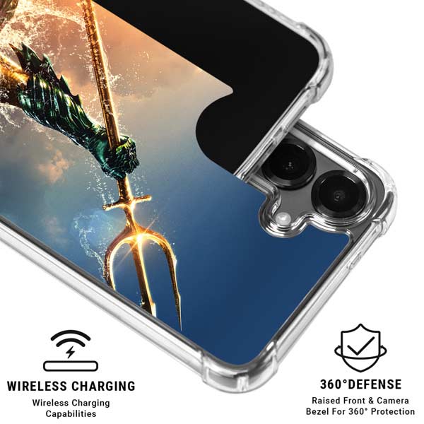 DC Comics Aquaman Movie Poster Trident Galaxy S26 Clear Case