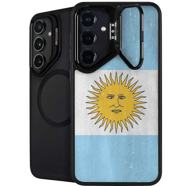 Argentina Flag Distressed Galaxy S26 Plus Kickstand Case