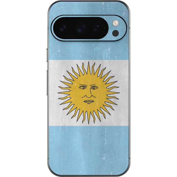 Argentina Flag Distressed Google Pixel 10 Pro XL Skin