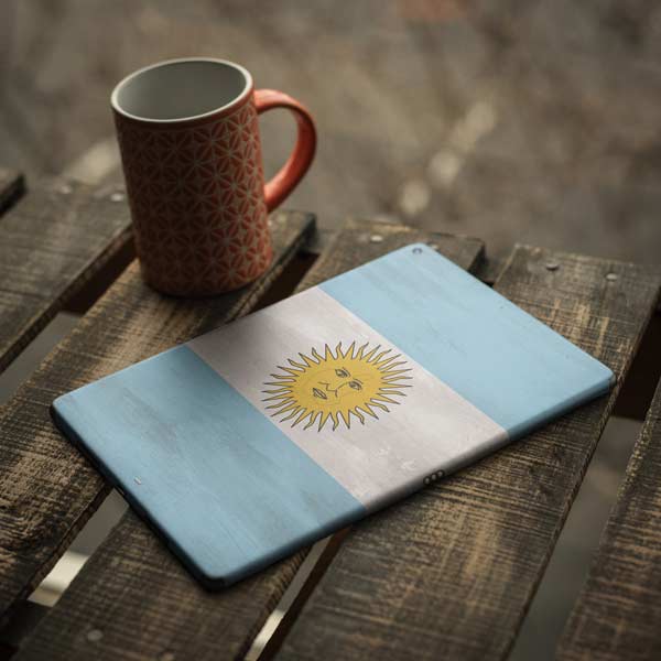 Argentina Flag Distressed iPad Skins