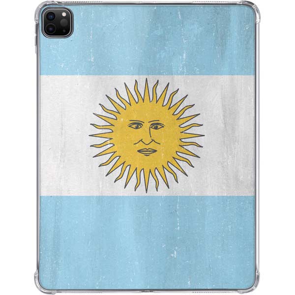 Argentina Flag Distressed iPad Pro 11in (2024) Clear Case