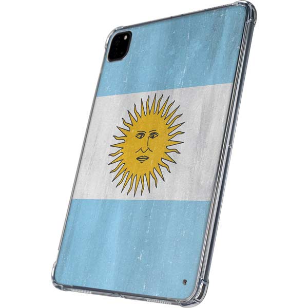 Argentina Flag Distressed iPad Pro 11in (2024) Clear Case