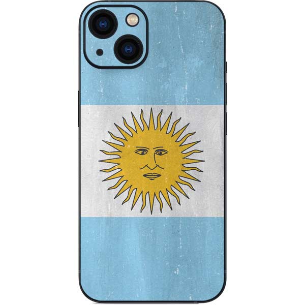 Argentina Flag Distressed iPhone Skins