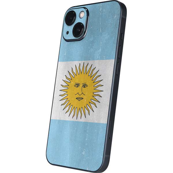 Argentina Flag Distressed iPhone Skins