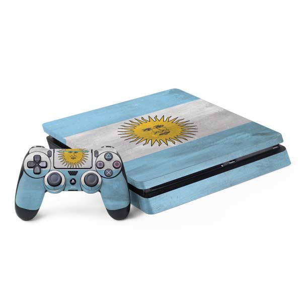 Argentina Flag Distressed PlayStation PS4 Skins