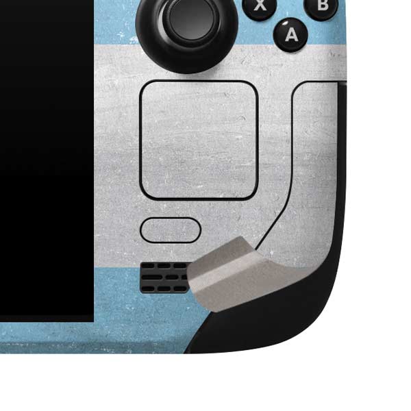 Argentina Flag Distressed Steam Deck Handheld Gaming Computer Skin