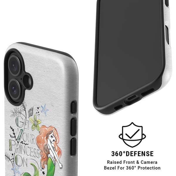 Disney The Little Mermaid Ariel and Flounder Art iPhone 16 Plus Magsafe Impact Case