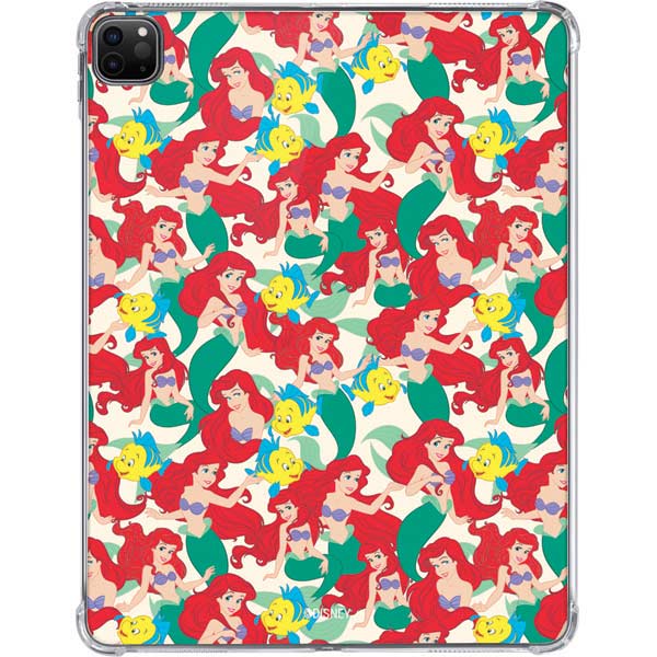 Disney The Little Mermaid Ariel and Flounder Pattern iPad Pro 11in (2024) Clear Case