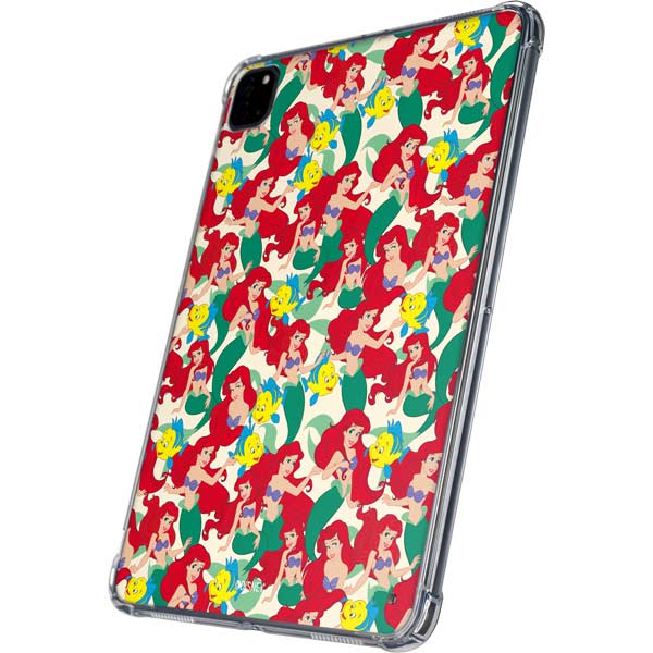 Disney The Little Mermaid Ariel and Flounder Pattern iPad Pro 11in (2024) Clear Case