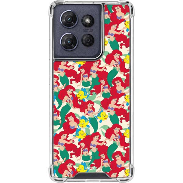 Disney The Little Mermaid Ariel and Flounder Pattern Moto G 5G (2025) Clear Case