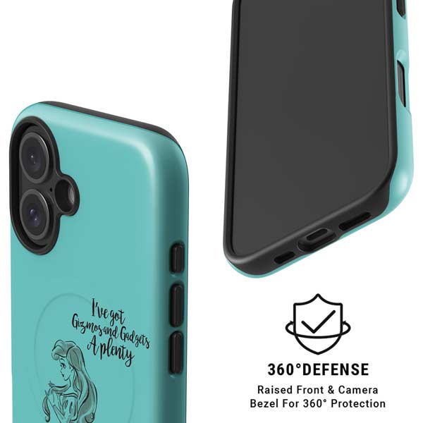 Disney Princess Ariel Gizmos and Gadgets Art iPhone 16 Plus Magsafe Impact Case