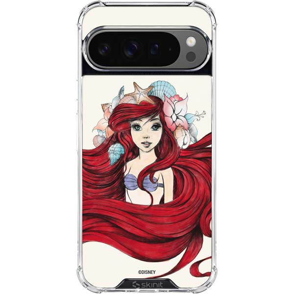 Disney The Little Mermaid Ariel Illustration Google Pixel 10 Pro Clear Case
