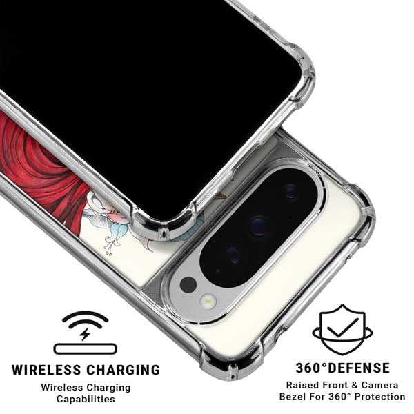 Disney The Little Mermaid Ariel Illustration Google Pixel 10 Pro Clear Case