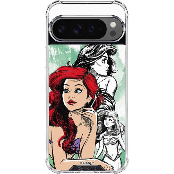 Disney Princess Ariel Sketch Art Google Pixel 10 Pro Clear Case