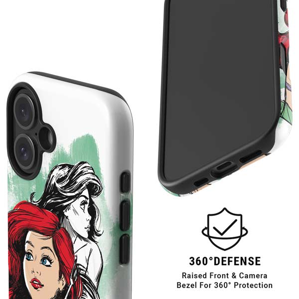 Disney Princess Ariel Sketch Art iPhone 16 Magsafe Impact Case