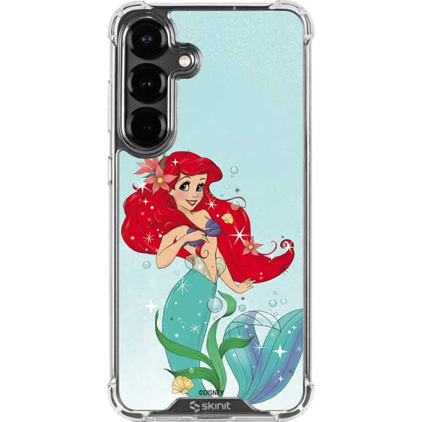 Disney The Little Mermaid Ariel Sparkles Art Galaxy S26 Clear Case