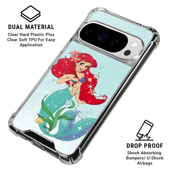 Disney The Little Mermaid Ariel Sparkles Art Google Pixel 10 Pro XL Clear Case