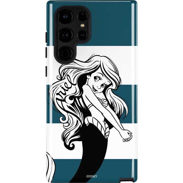Disney The Little Mermaid Ariel Stripes Galaxy Cases