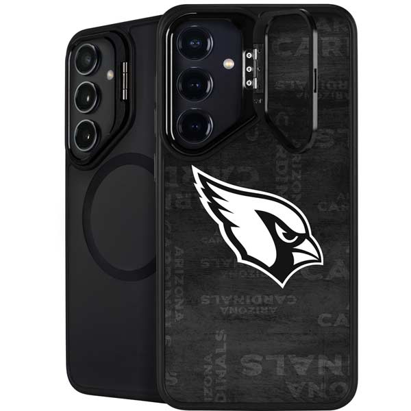 NFL Arizona Cardinals Black & White Galaxy S26 Kickstand Case