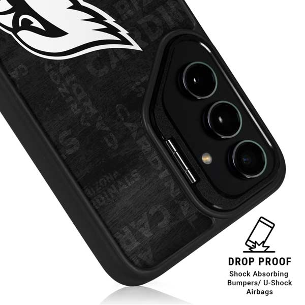 NFL Arizona Cardinals Black & White Galaxy S26 Kickstand Case