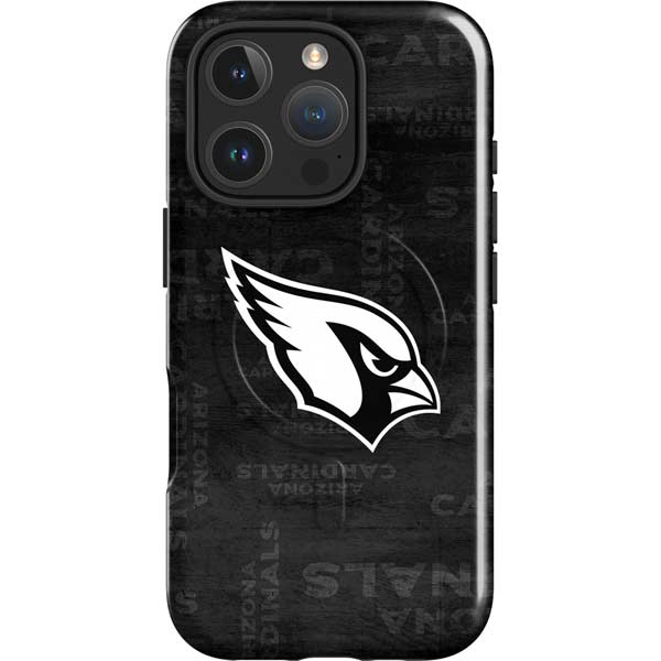 NFL Arizona Cardinals Black & White iPhone 16 Pro Max Magsafe Impact Case