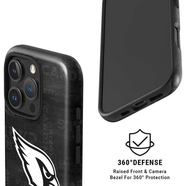 NFL Arizona Cardinals Black & White iPhone 16 Pro Max Magsafe Impact Case