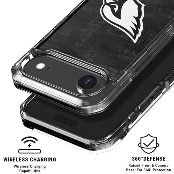 NFL Arizona Cardinals Black & White iPhone 17 Air Clear Case