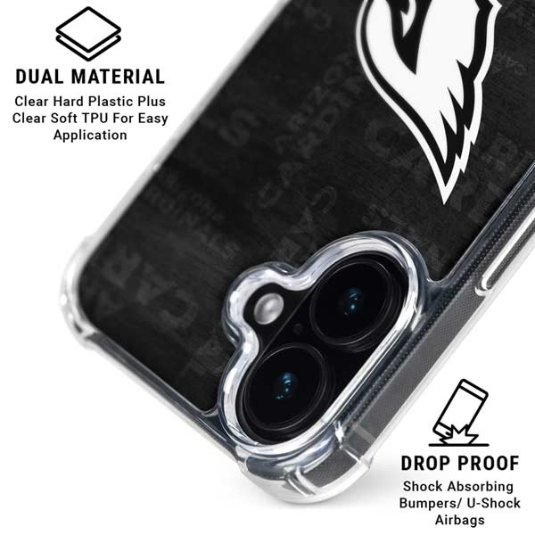 NFL Arizona Cardinals Black & White iPhone 17 MagSafe Case