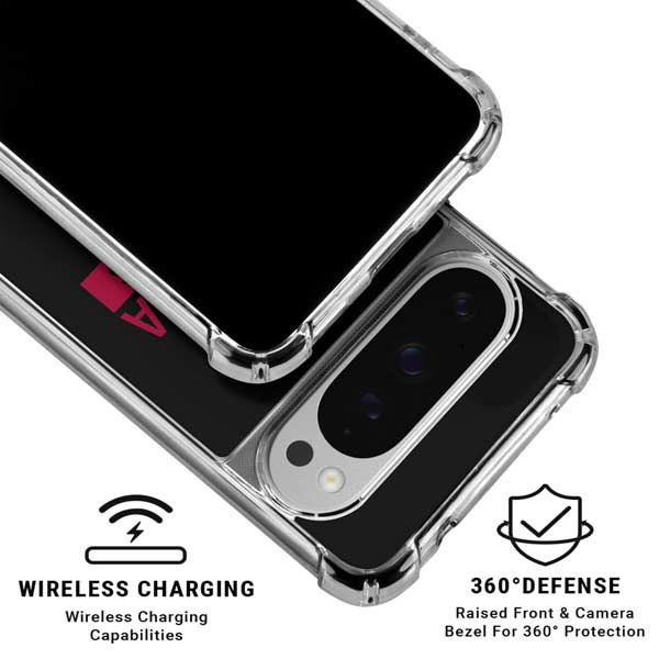 NFL Arizona Cardinals Black Performance Series Google Pixel 10 Pro Clear Case