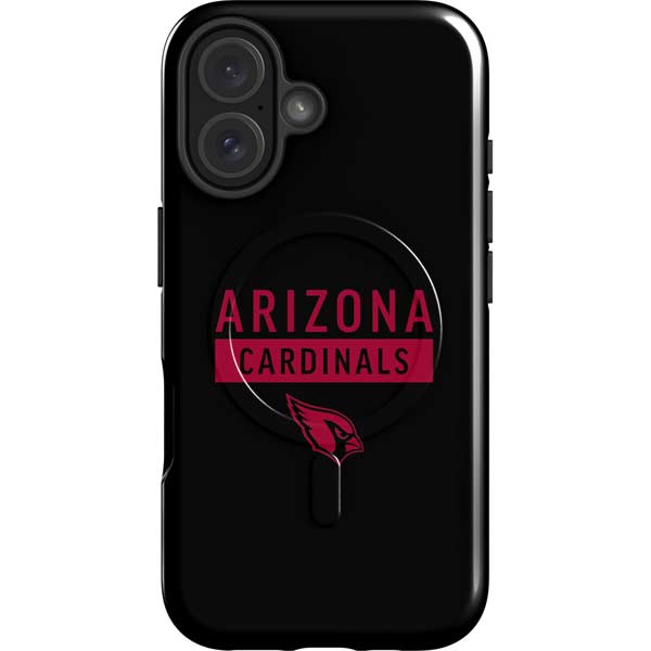 NFL Arizona Cardinals Black Performance Series iPhone 16 Magsafe Impact Case