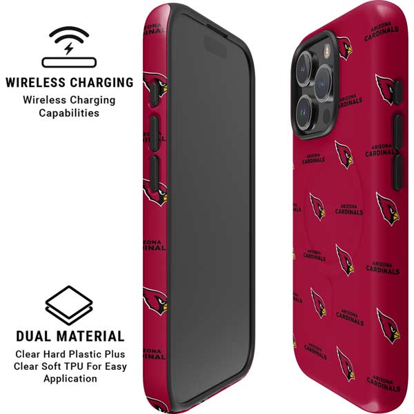 NFL Arizona Cardinals Blitz Series iPhone 16 Pro Magsafe Impact Case