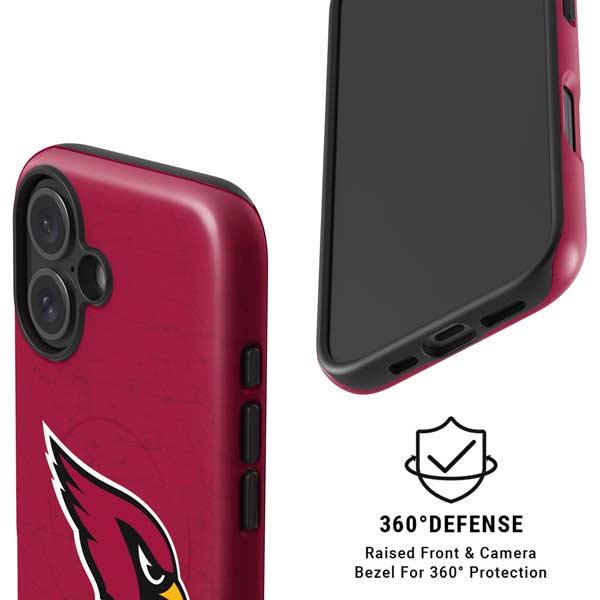 NFL Arizona Cardinals Distressed iPhone 16 Magsafe Impact Case