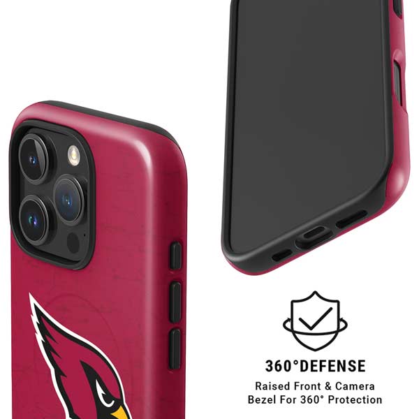 NFL Arizona Cardinals Distressed iPhone 16 Pro Magsafe Impact Case