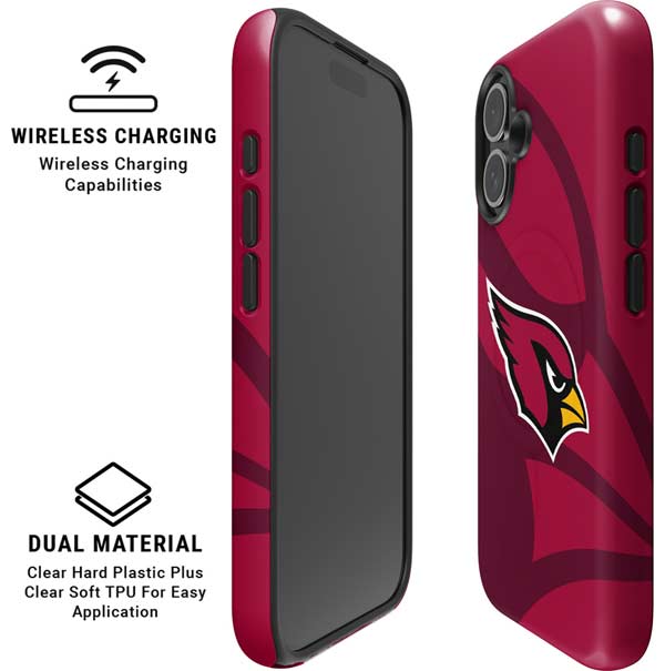 NFL Arizona Cardinals Double Vision iPhone 16 Magsafe Impact Case