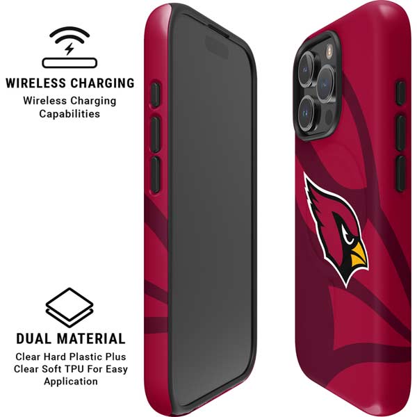 NFL Arizona Cardinals Double Vision iPhone 16 Pro Max Magsafe Impact Case