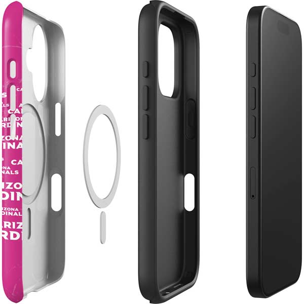 NFL Arizona Cardinals Pink Blast iPhone 16 Plus Magsafe Impact Case