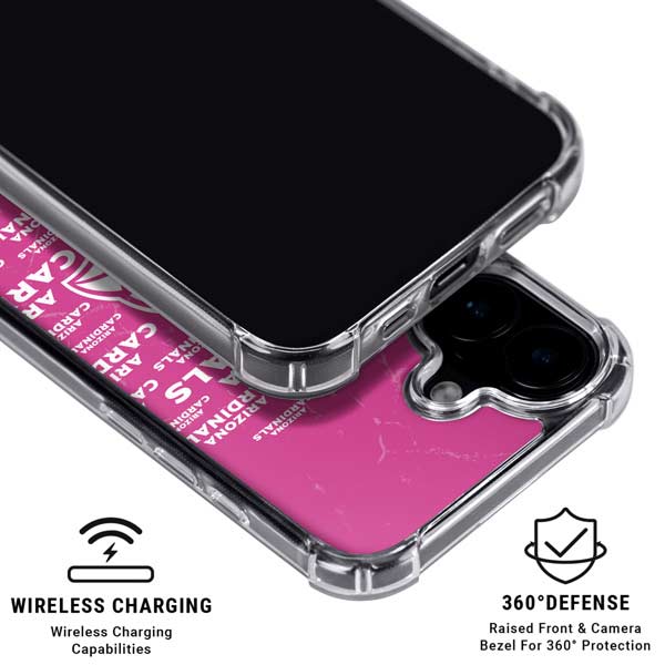 NFL Arizona Cardinals Pink Blast iPhone 17 MagSafe Case