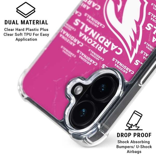 NFL Arizona Cardinals Pink Blast iPhone 17 MagSafe Case