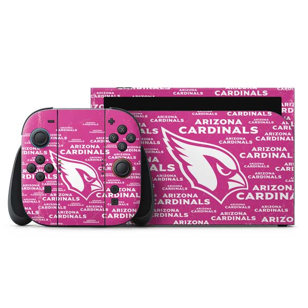 NFL Arizona Cardinals Pink Blast Nintendo Skins