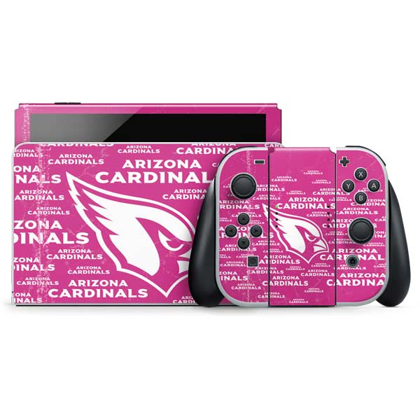 NFL Arizona Cardinals Pink Blast Nintendo Skins