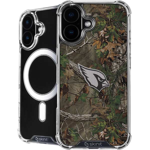 NFL Arizona Cardinals Realtree Xtra Green Camo iPhone 16 Plus MagSafe Case