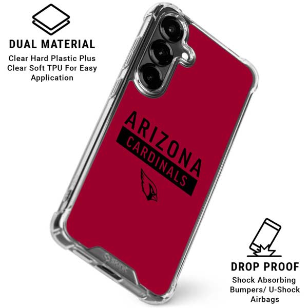 NFL Arizona Cardinals Red Performance Series Galaxy S26 Clear Case