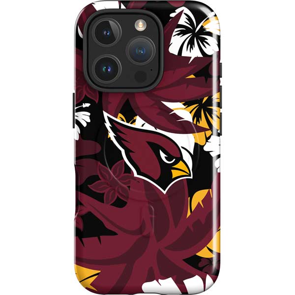 NFL Arizona Cardinals Tropical Print iPhone 16 Pro Magsafe Impact Case