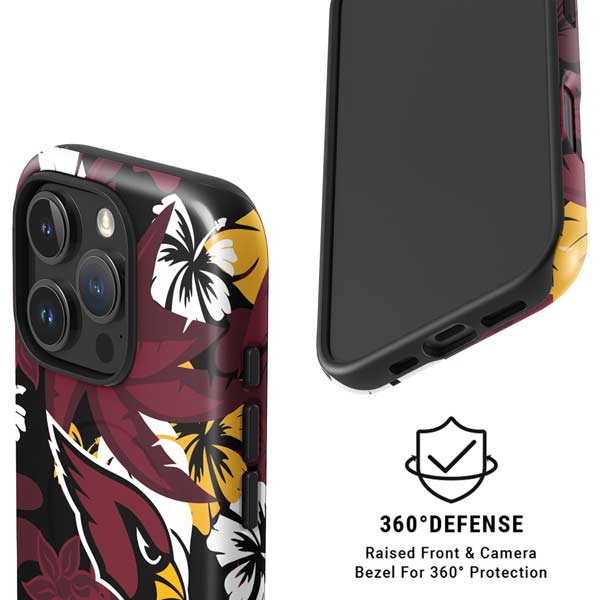 NFL Arizona Cardinals Tropical Print iPhone 16 Pro Magsafe Impact Case