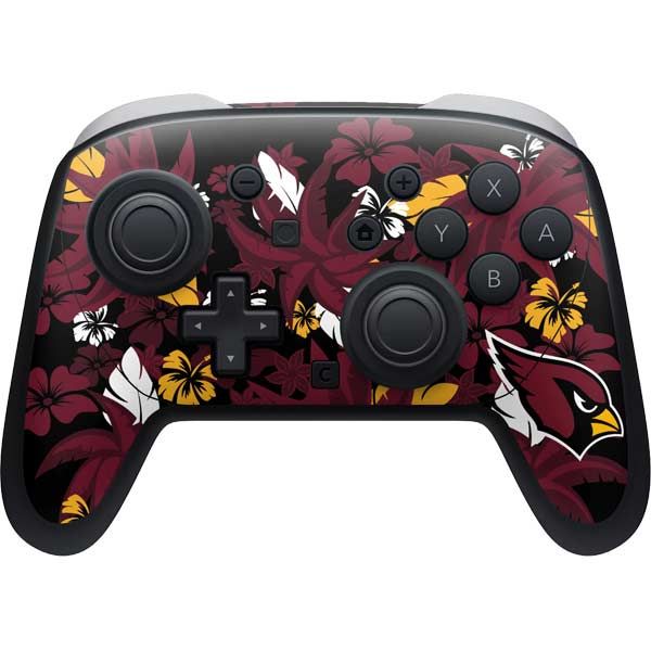NFL Arizona Cardinals Tropical Print Nintendo Switch 2 (2025) Pro Controller Skin