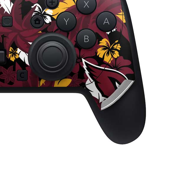 NFL Arizona Cardinals Tropical Print Nintendo Switch 2 (2025) Pro Controller Skin