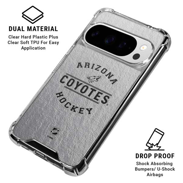 NHL Arizona Coyotes Black Text Google Pixel 10 Pro Clear Case