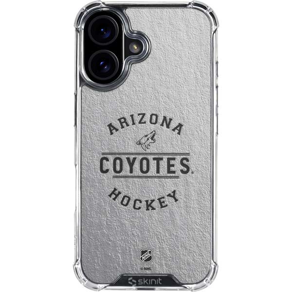 NHL Arizona Coyotes Black Text iPhone 17 Clear Case